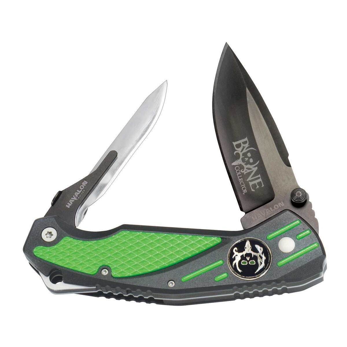 Havalon Bone Collector Rebel 3 inch Folding Knife  Green