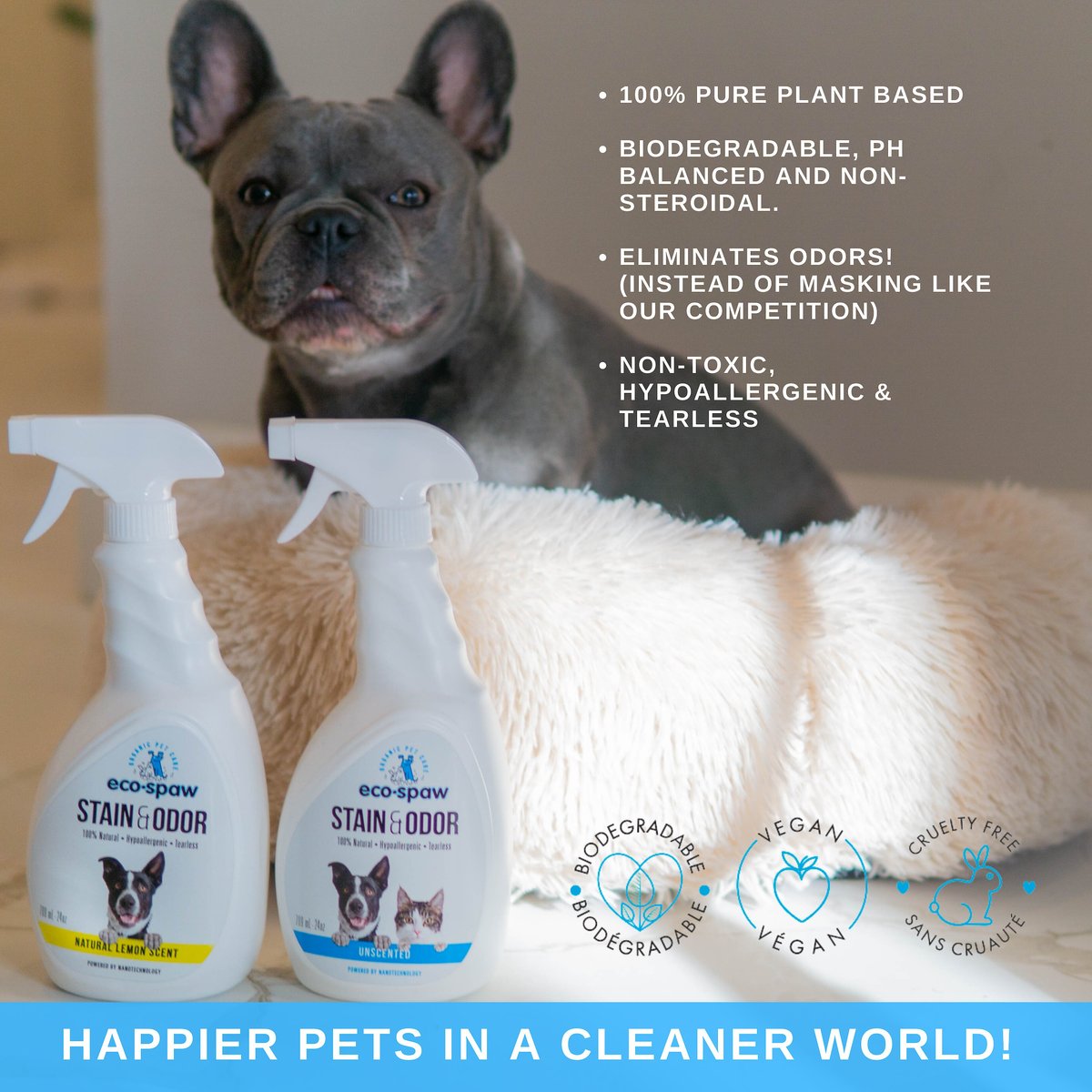 EcoSpaw Stain and Odor Natural Lemon Scent Dog Cleaner