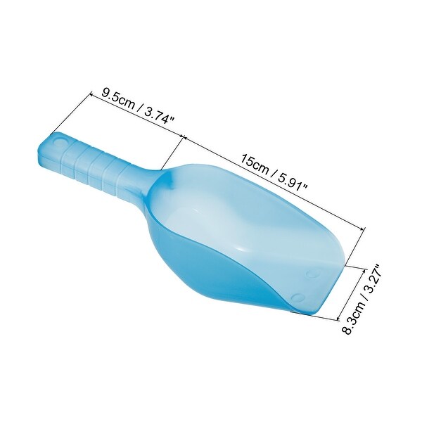 2Pcs Ice Scoop Plastic 5.9x3.3x2.4