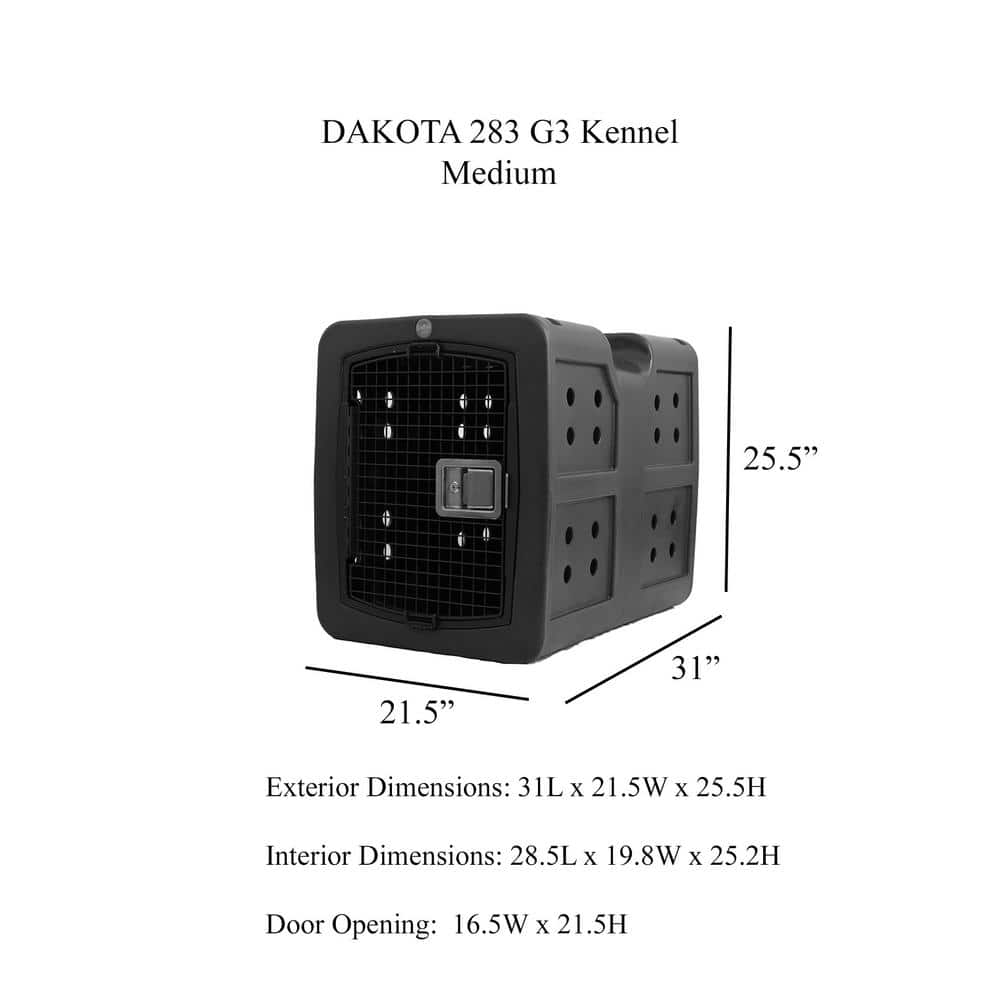 DAKOTA 283 Dakota Framed Door Medium Purple Kennel D2-G3MED-SGN-PUR