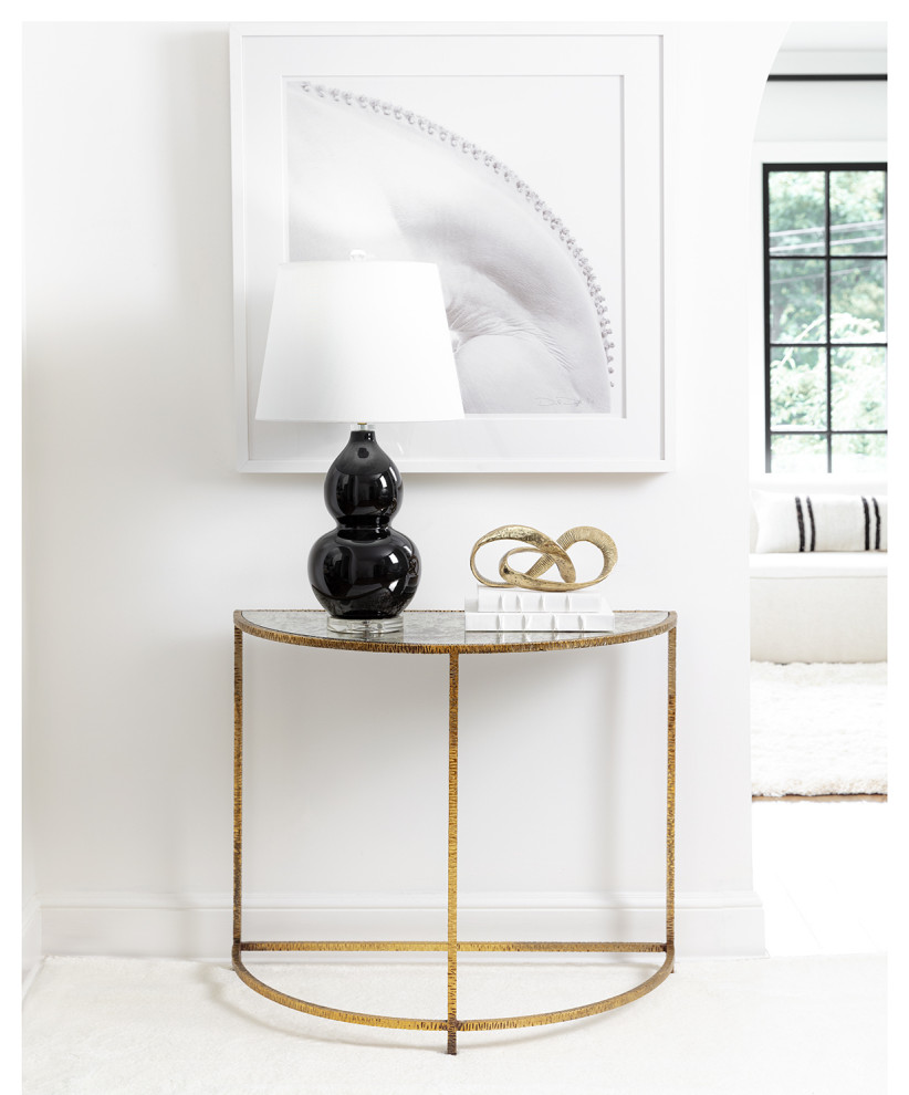 Regina Andrew Anastasia Demilune/Gold   Contemporary   Console Tables   by Regina Andrew  Houzz