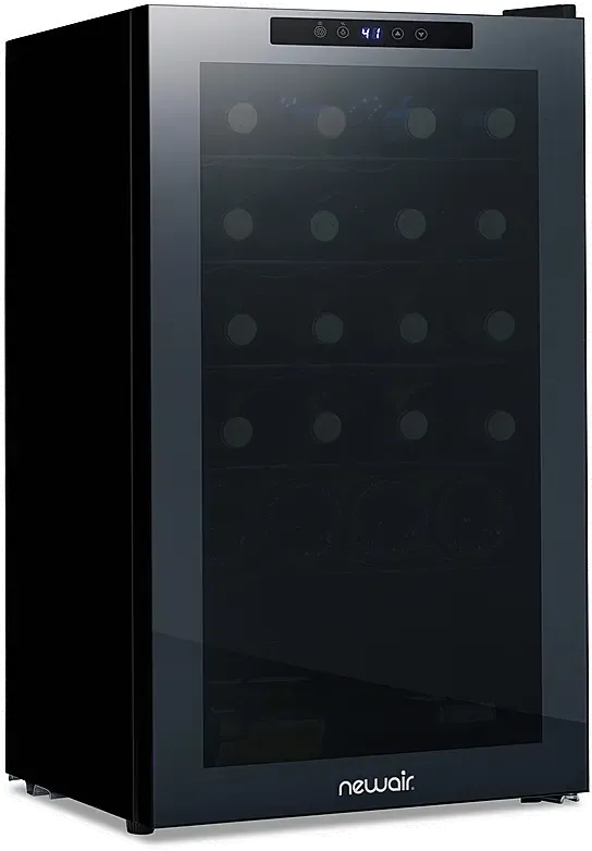 NewAir Shadow Series 33 Bottle Dual Temperature Zone Wine Refrigerator - Black