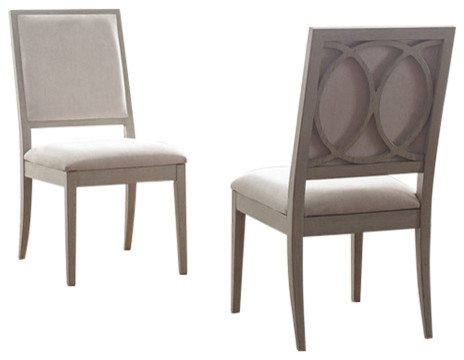 Emma Mason Signature Swartz Upholstered Side Chair (Set of 2) in Shadow Grey   Transitional   Dining Chairs   by Emma Mason  Houzz