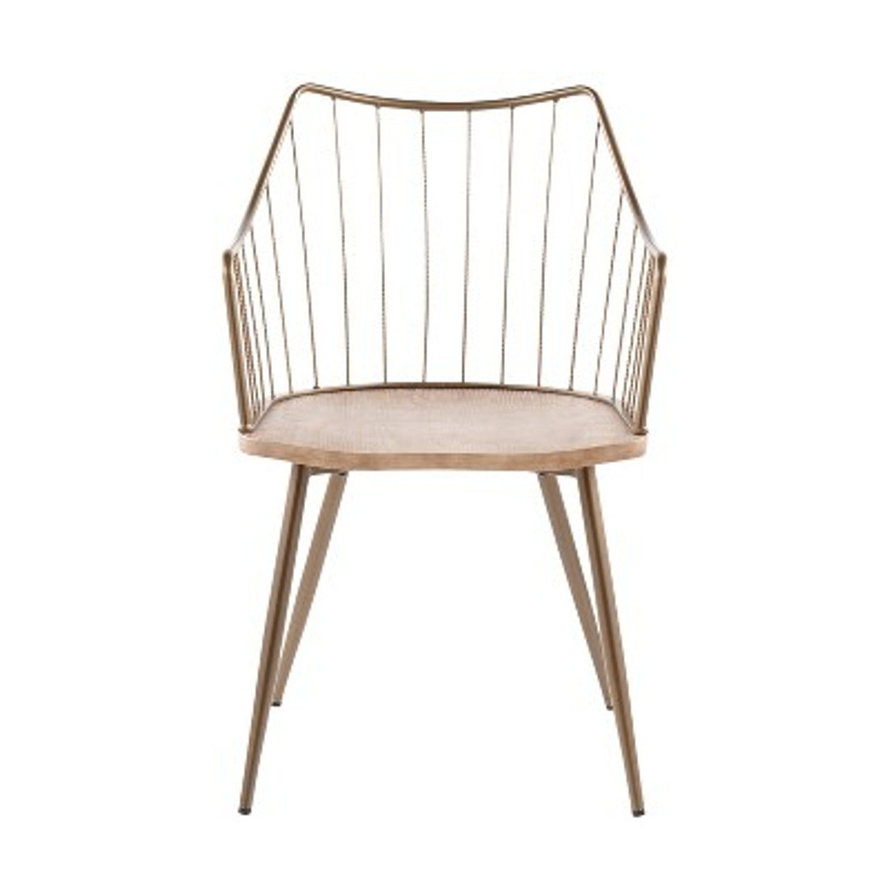 Winston Dining Chair Antiqued Copper/White Washed - LumiSource