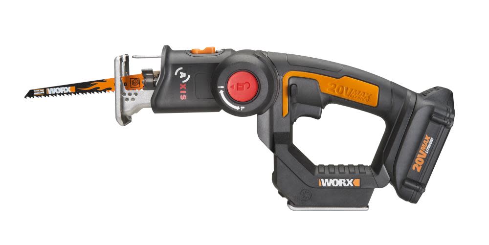 POWER SHARE 20V AXIS 2-in-1 Reciprocating Saw and Jigsaw with Orbital Mode， Variable Speed and Tool-Free Blade Change (Battery and Charger Included) Kit