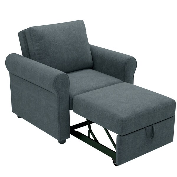 3 in 1 Sofa Bed Chair， Convertible Sleeper Chair Bed，Adjust Backrest Into a Sofa，Lounger Chair，Single Bed