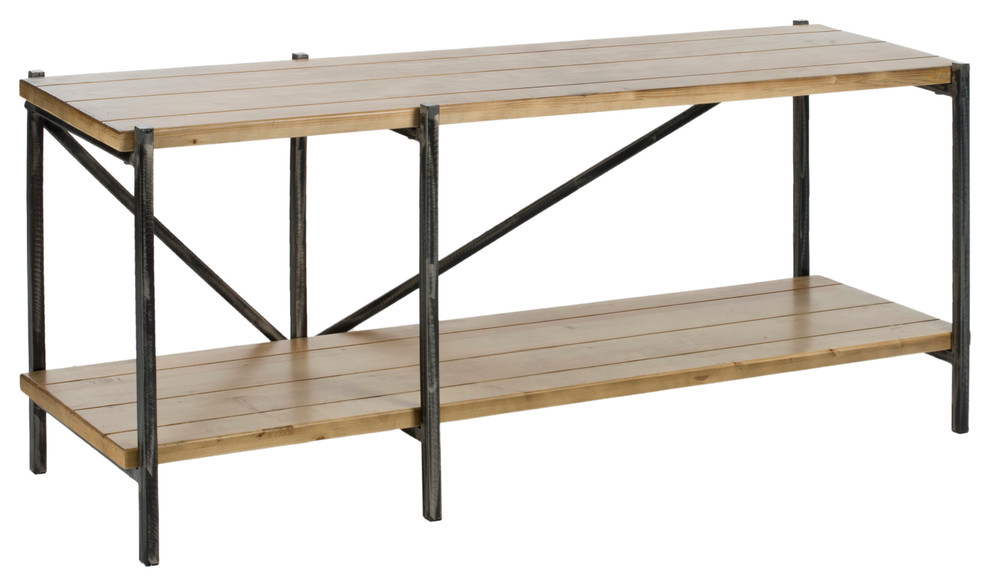 Safavieh Theodore Console Table   Industrial   Console Tables   by HedgeApple  Houzz