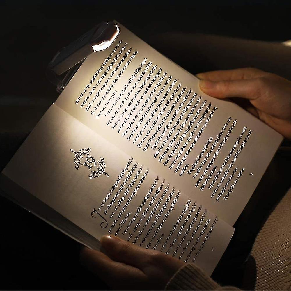 Usb Rechargeable Book Light For Reading In Bed， Brightness Adjustable， Led Clip On Book Reading Lights， Perfect For Kids