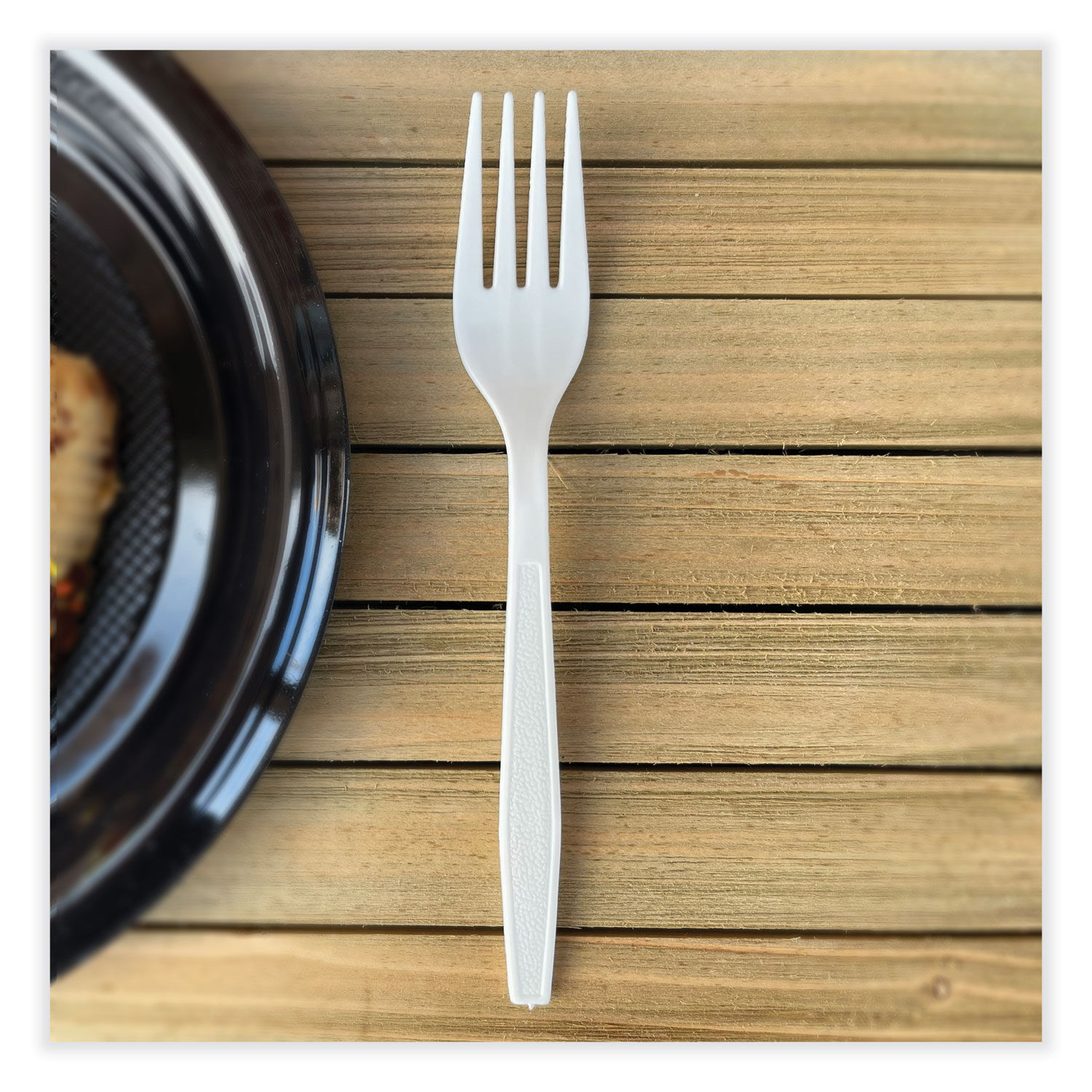 Heavyweight Polypropylene Cutlery by Boardwalkandreg; BWKFORKHWPPWH