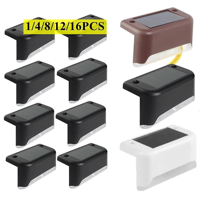 1/4/8/12/16pcs Solar Led Light Outdoor Garden Light Garden Fence Solar Lamp Ip65 Waterproof