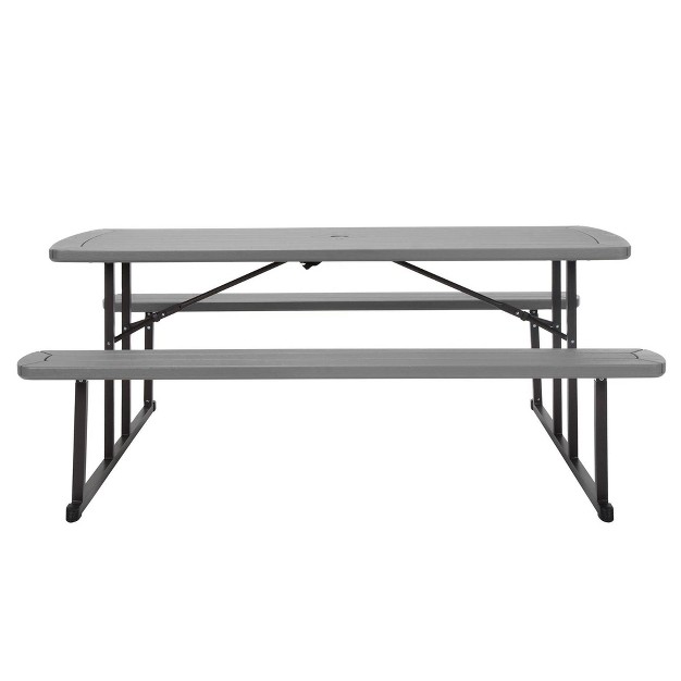 Cosco 6 x27 Intellifit Folding Blow Mold Rectangle Picnic Table