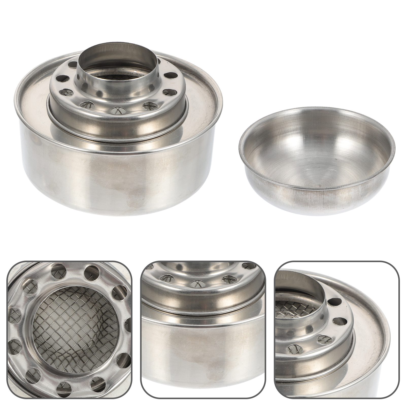 NUOLUX Fuel Chafing Holder Cans Dish Chafers Stainless Steel Holders Dishes Cover Food Warmer