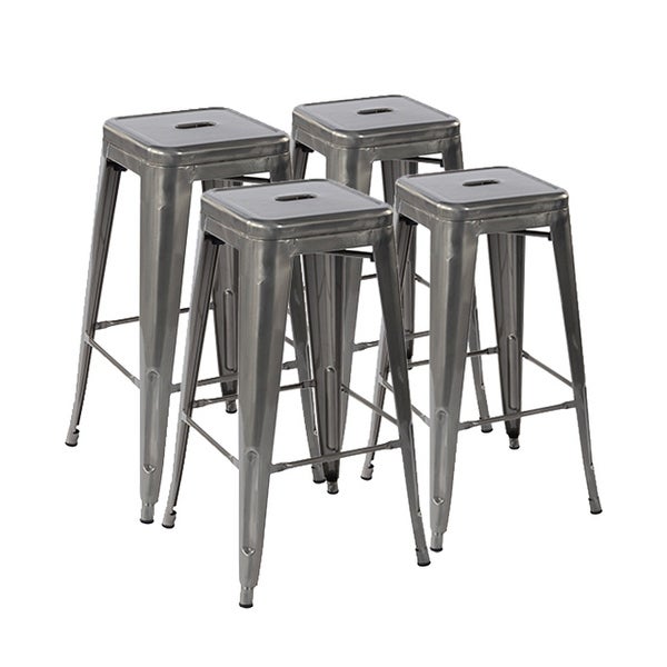 Homylin 29 Inch Backless Metal Counter Stools