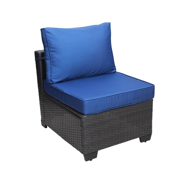 MM 7Piece PE Rattan Wicker Cushioned Sofa Sets