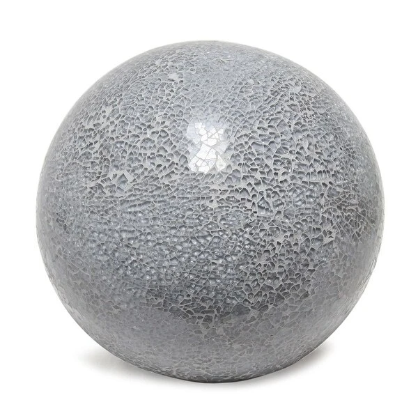 Simple Designs 1 Light Mosaic Stone Ball Table Lamp