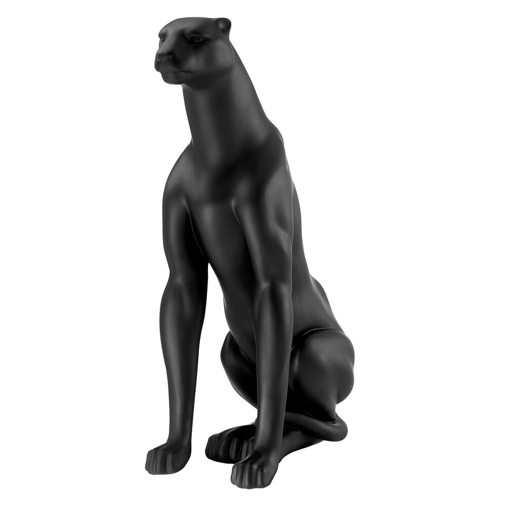 Large Sitting Panther Sculpture