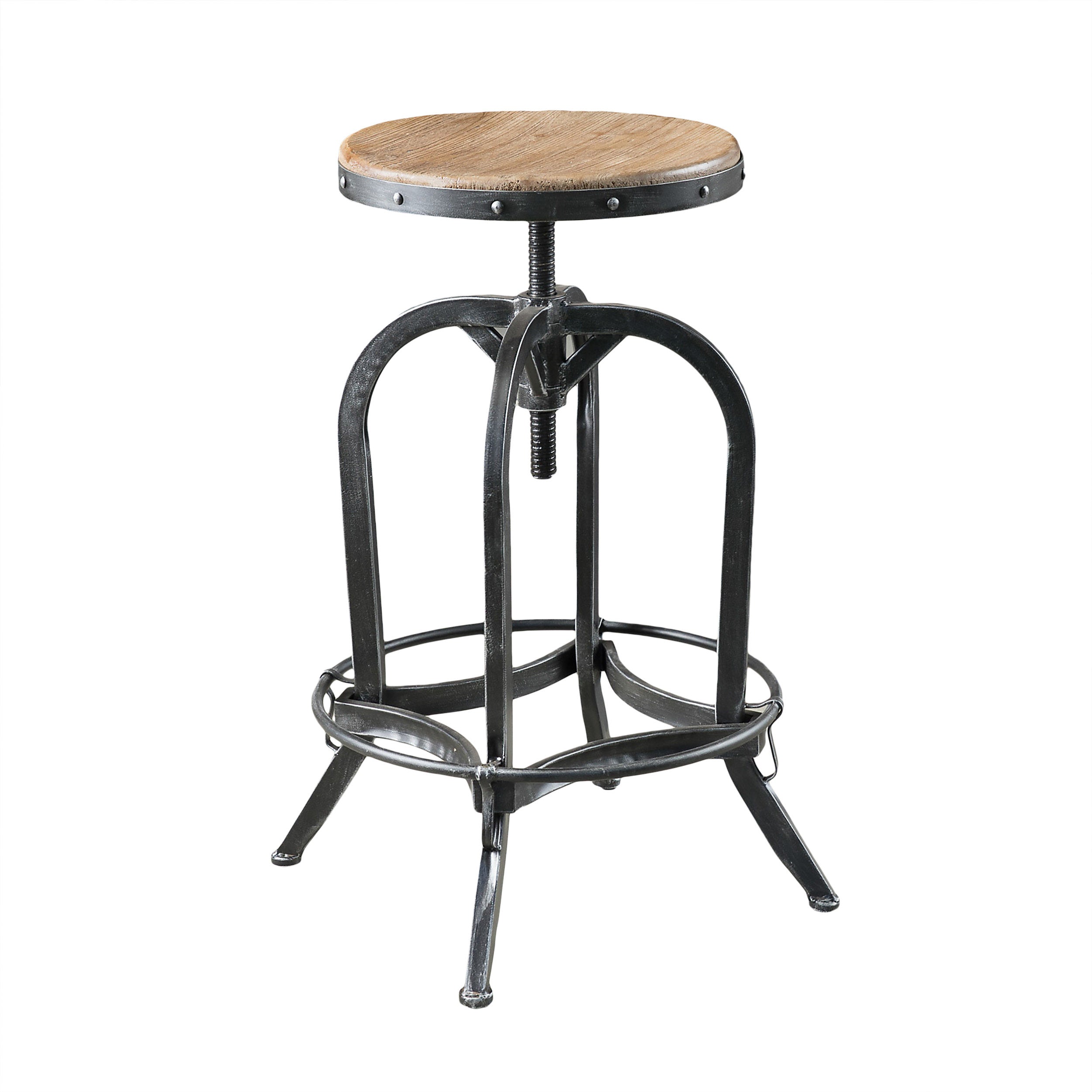 Dempsey Industrial Design Adjustable Height Swivel Seat Stool