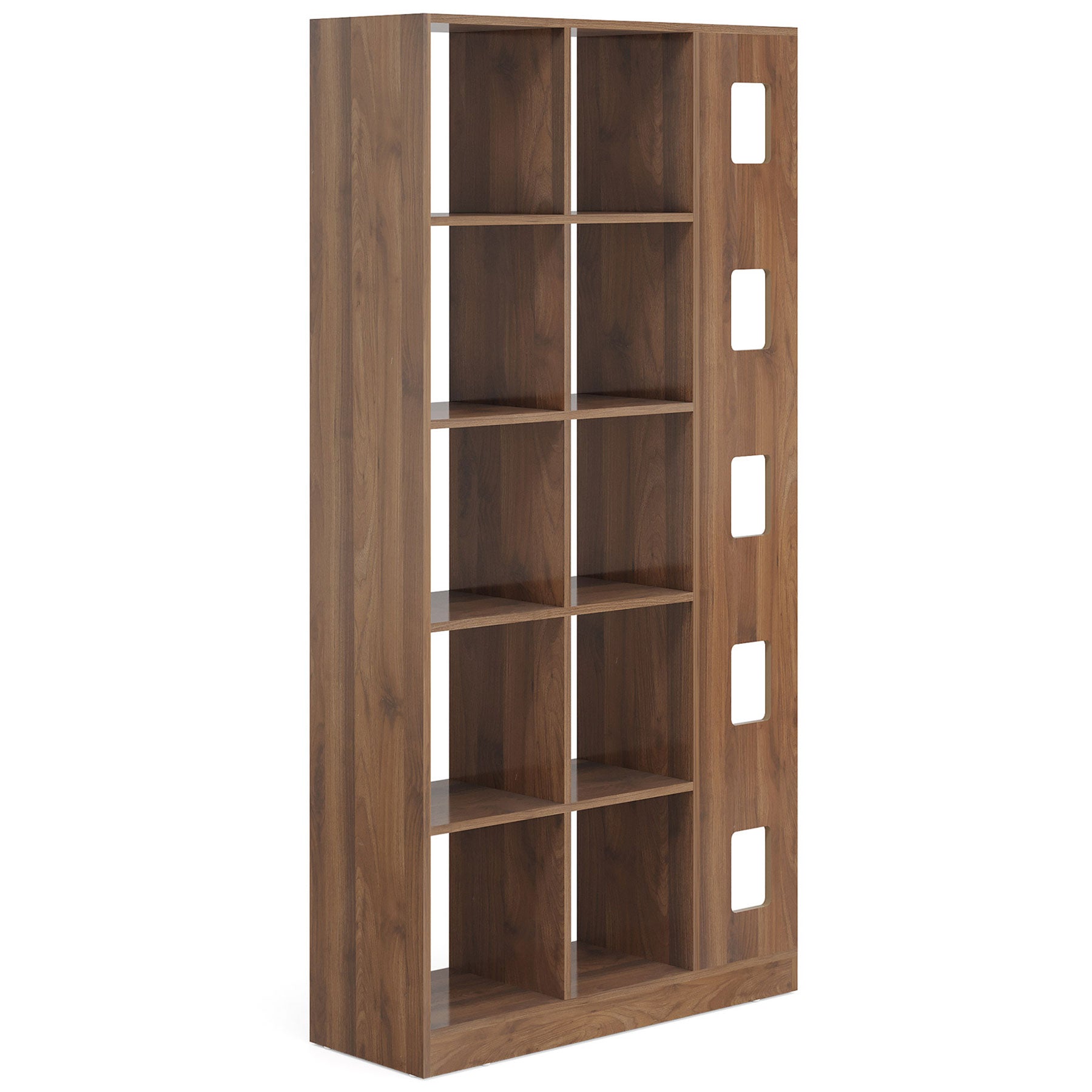 5-Tier Bookshelf, Freestanding Wood Storage Organizer Display Shelf