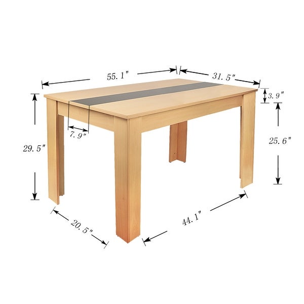 Wooden Dining Table for Living Room and Kitchen