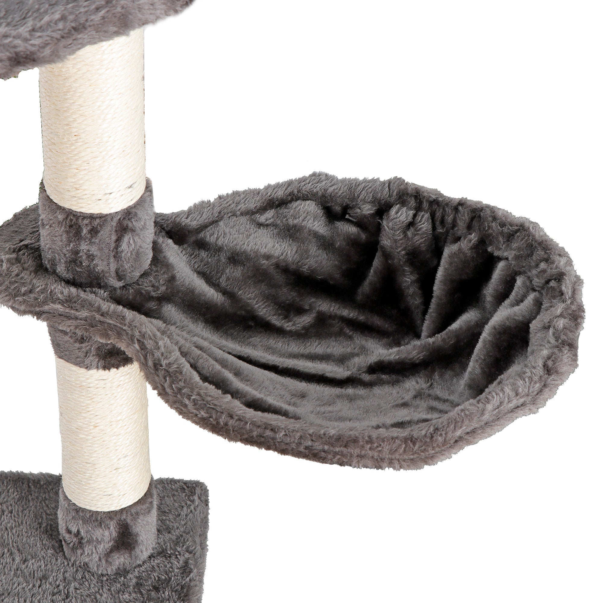 ZENY 79-Inch Multi-Level Cat Tree Stand House Kittens Activity Tower with Scratching Posts, Black