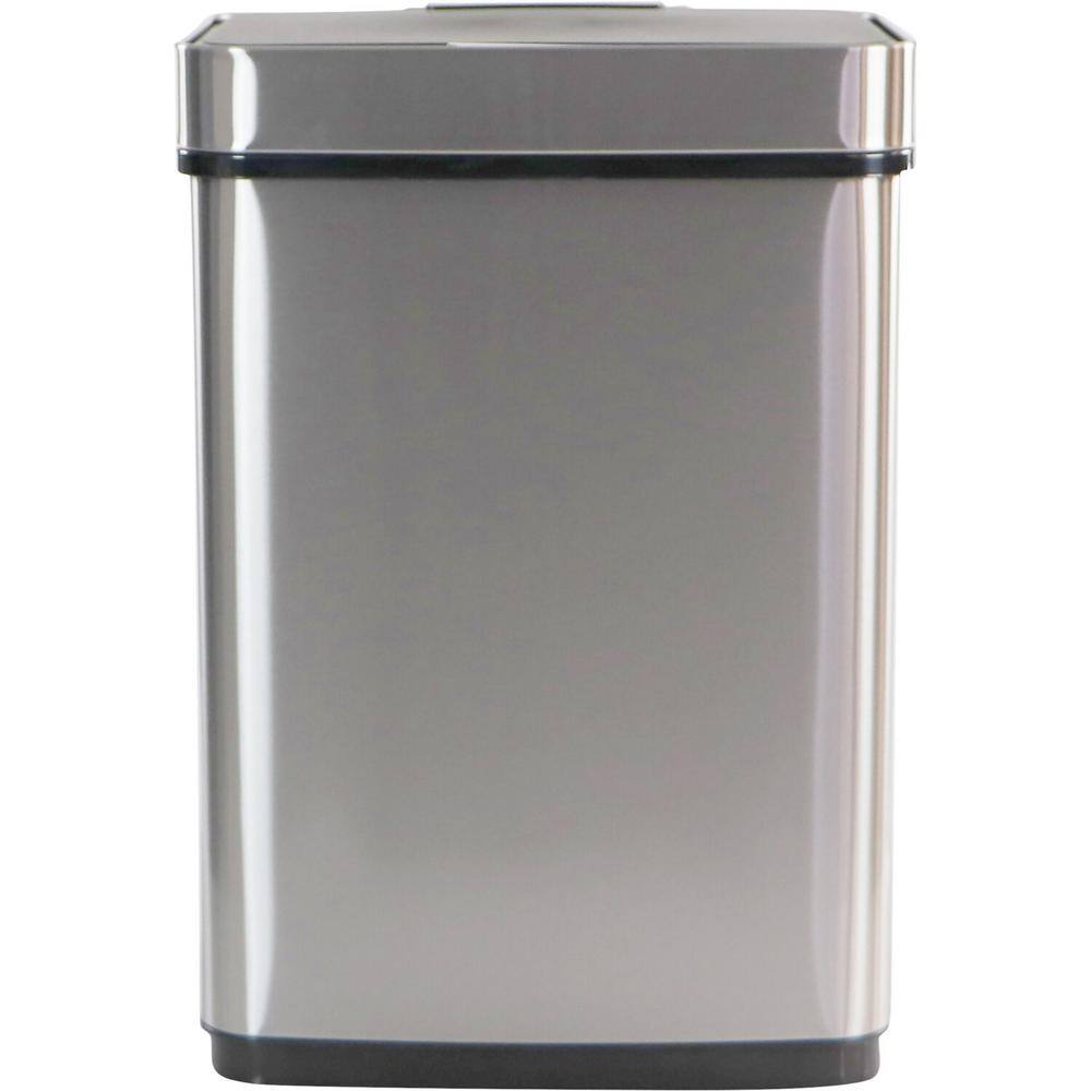 Hanover 13.2 Gal. Stainless Steel Metal Household Trash Can with Sensor Lid HTRASH50L-1