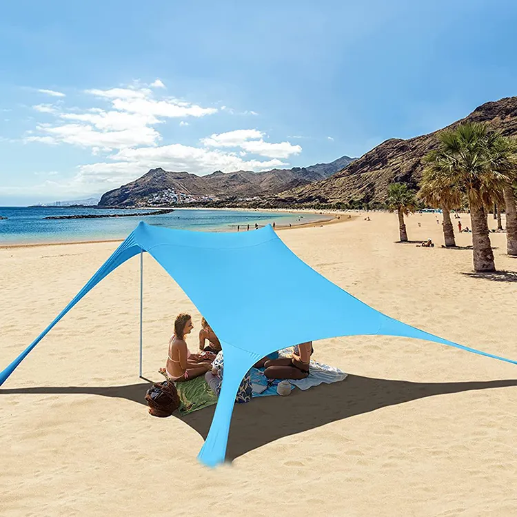 weatherproof sun shelter sun protection glamping fold stretch family gazebo marquee pop up camping shenzhen beach tent