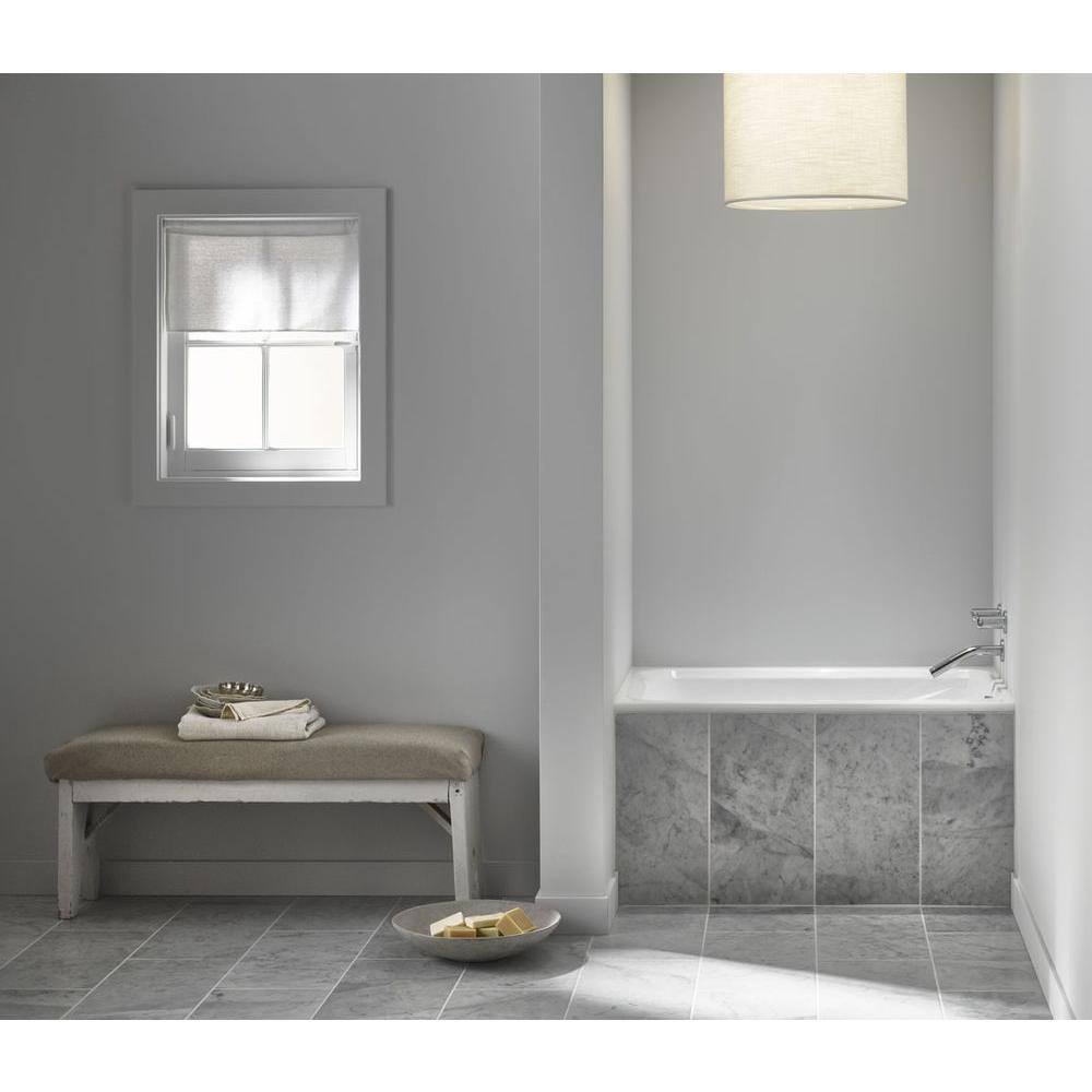 KOHLER Greek 48 in. x 32 in. Rectangular Soaking Bathtub with Reversible Drain in White K-1490-X-0