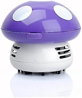 Cute Mini Mushroom Desk Table Dust Handheld Vacuum Cleaner Sweeper