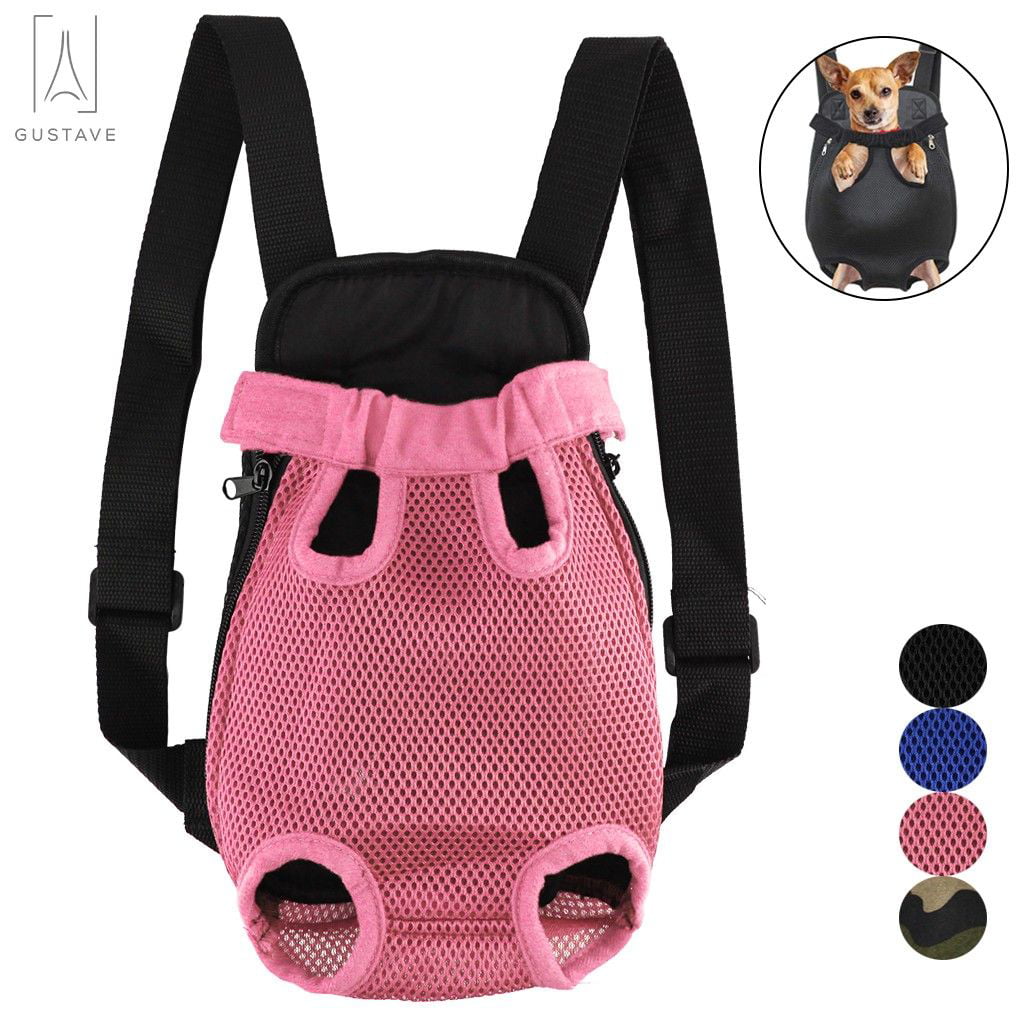 GustaveDesign Adjustable Pet Carrier Backpack， Pink