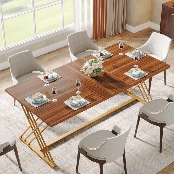 63Inch Dining Table for 46 People，Kitchen Table Dining Room Table for Living Room