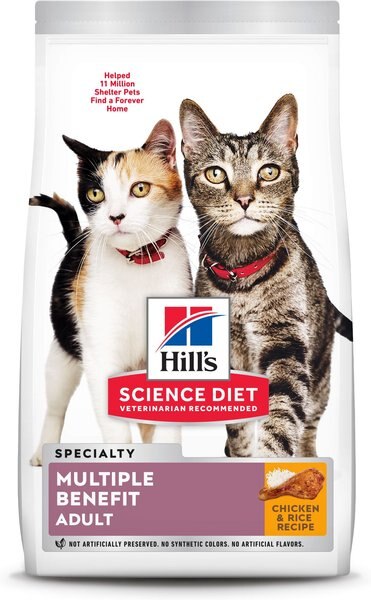 Hill's Science Diet Adult Multiple Benefit Chicken Recipe Dry Cat Food