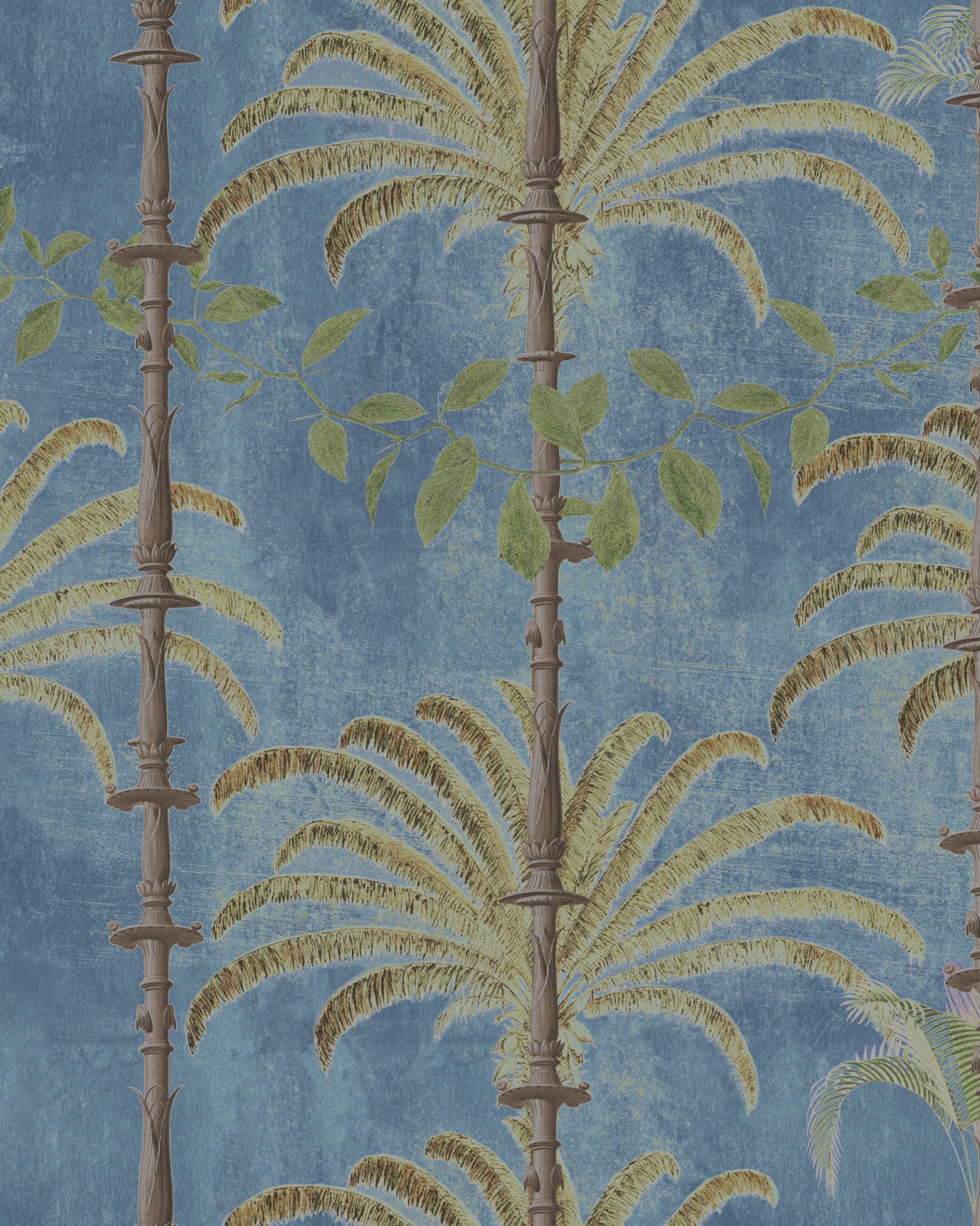 Sample Havana Wallpaper in Regatta Blue from the Wallpaper Compendium Collection by Mind the Gap