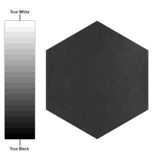 Merola Tile Hexatile Matte Nero 7 in. x 8 in. Porcelain Floor and Wall Tile (7.67 sq. ft.case) FEQ8HMN