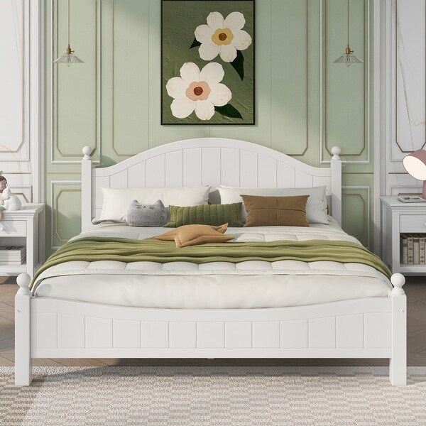 Traditional Concise Style White Bedroom Sets - - 37893687