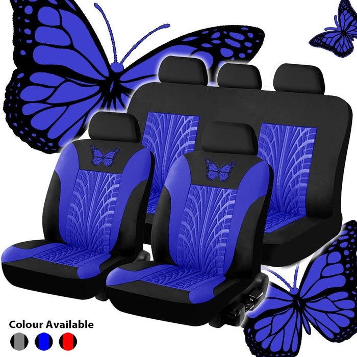 HOTBEST Car Seat Cover Universal Full Set Butterfly Seat Cover Styling Automobile Interior Accessories