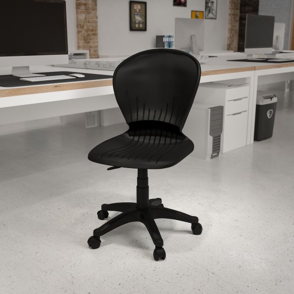 Flash Furniture Low Back Plastic Task Chair