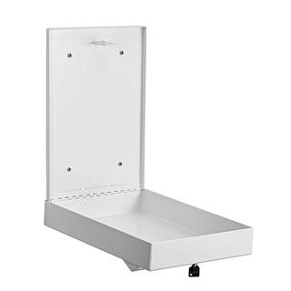 AdirOffice White Large Wall Mounted Weatherproof Steel Drop Box 631-14-WHI