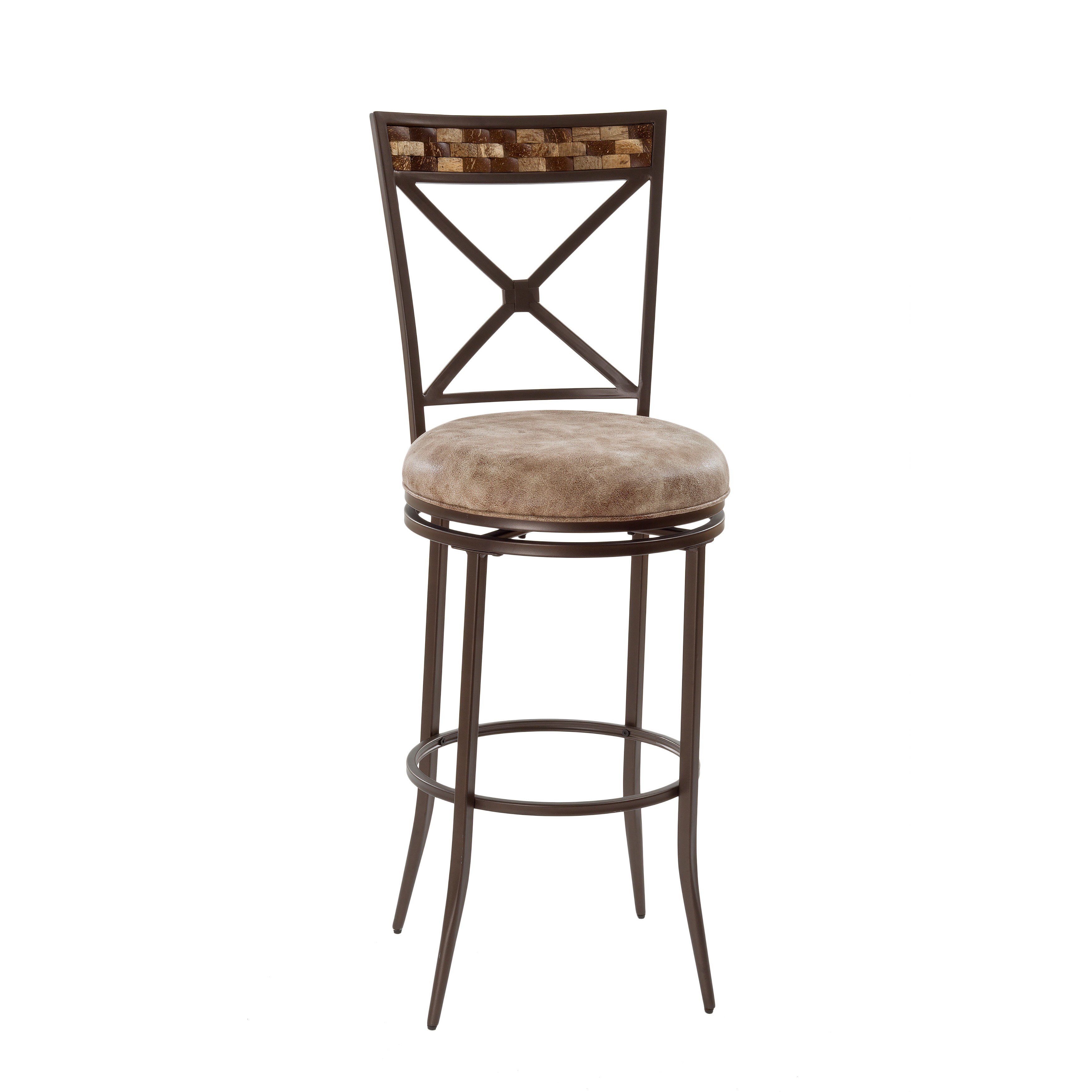 Compton 24 in Metal Crossback Counter Stool