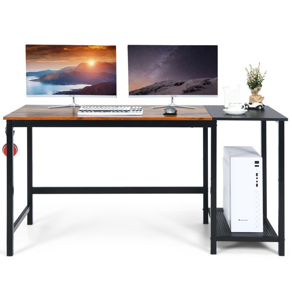 Costway 40325961 59 Inch Home Office Computer Desk...