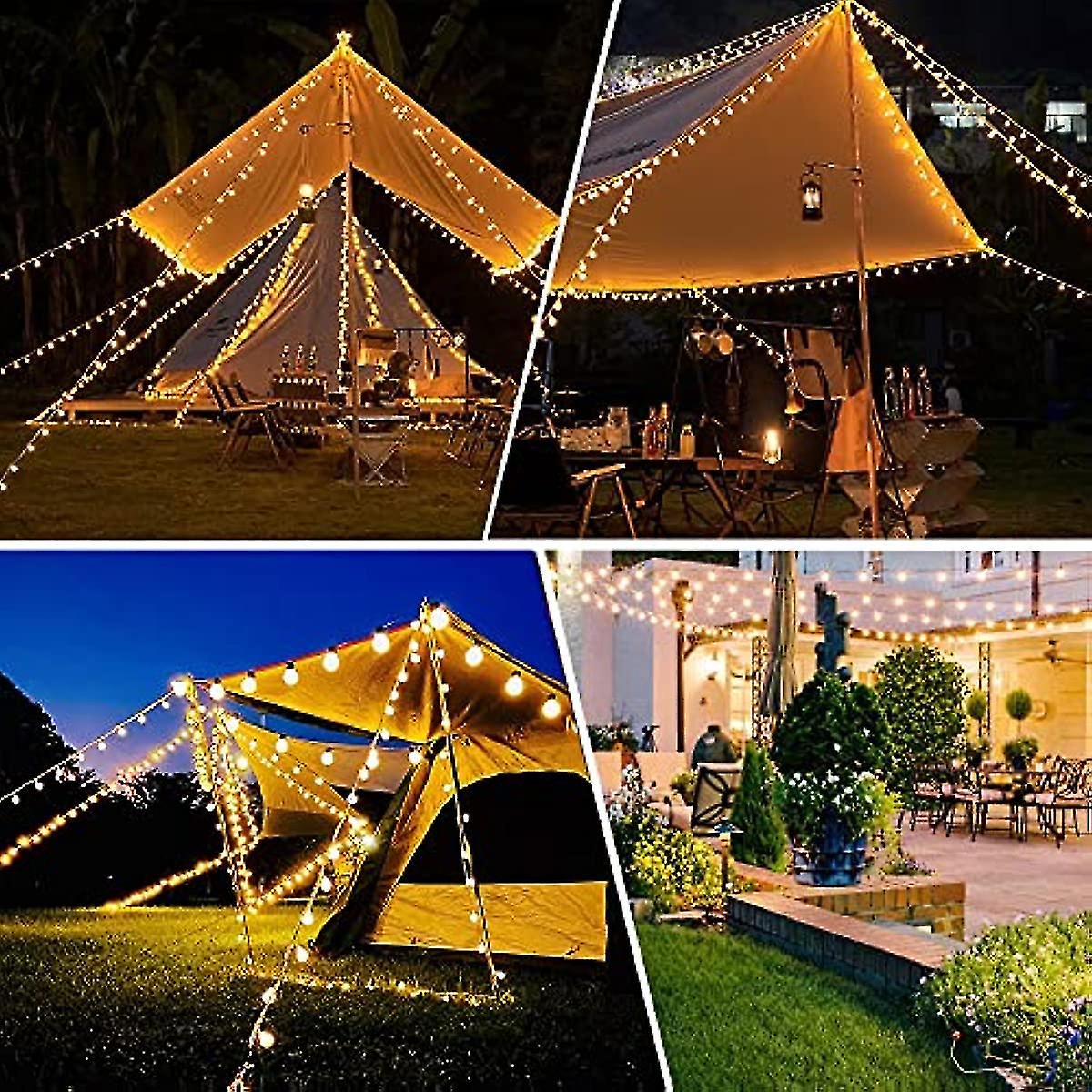 String Lights Waterproof  15m49ft 120 Led Fairy Lights Plug In  8 Modes Christmas Lights Outdoorindoor  Garden Lights For Patio  Gazebo