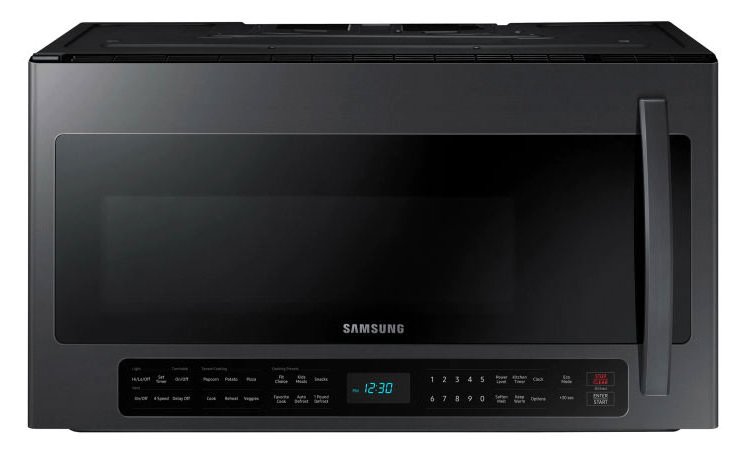  2.1 Cu. Ft. Fingerprint Resistant Black Stainless Steel Over The Range Microwave With Sensor Cooking