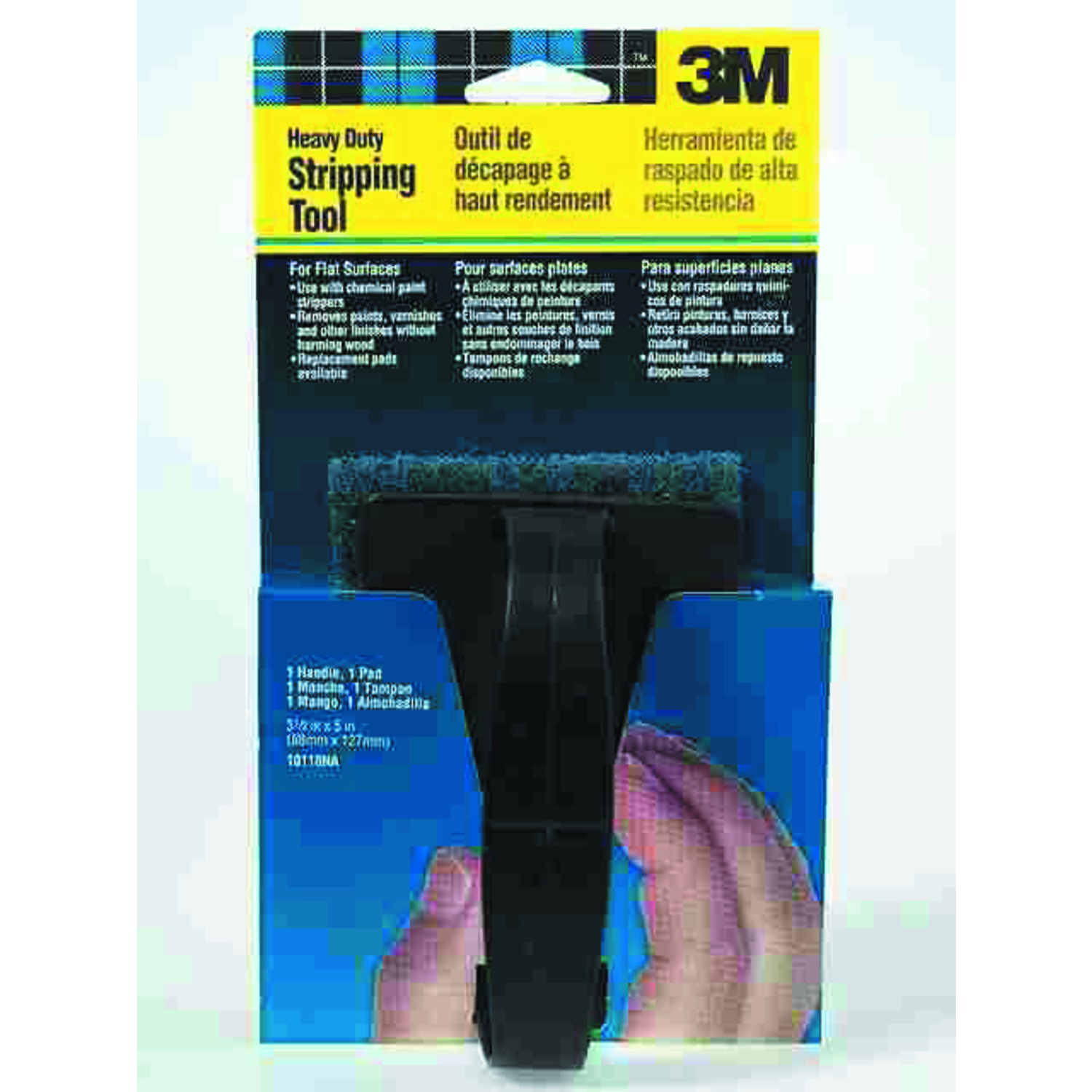 3M 6 in. L X 6 in. W X 1 in. Coarse Heavy Duty Stripping Pad