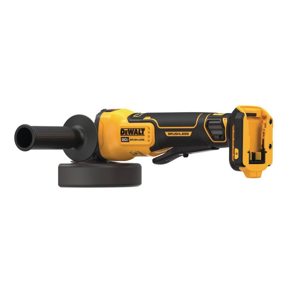 DW 20V MAX Cordless Brushless 4.5 - 5 in. Angle Grinder (1) 20V 6.0Ah and (1) 20V 4.0Ah Batteries and Charger DCG416BDCB246CK