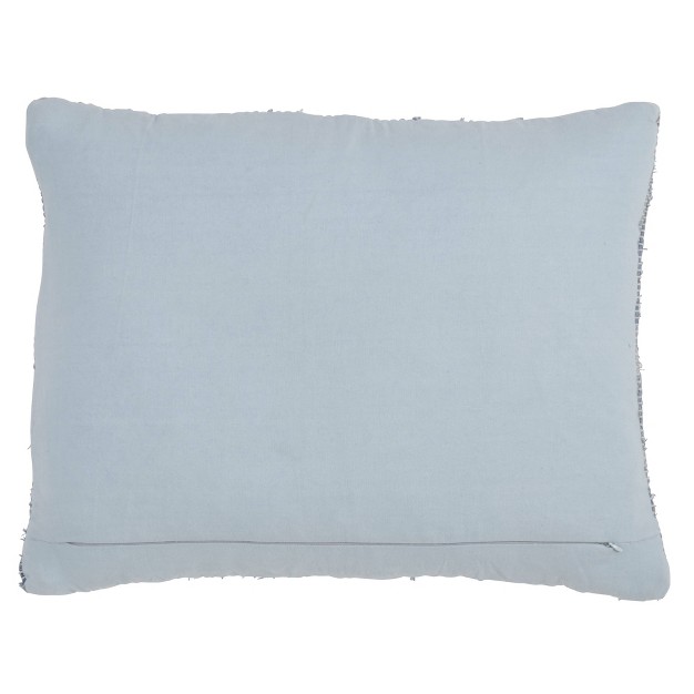 Oversize Down Filled Denim Chindi Throw Pillow Saro Lifestyle