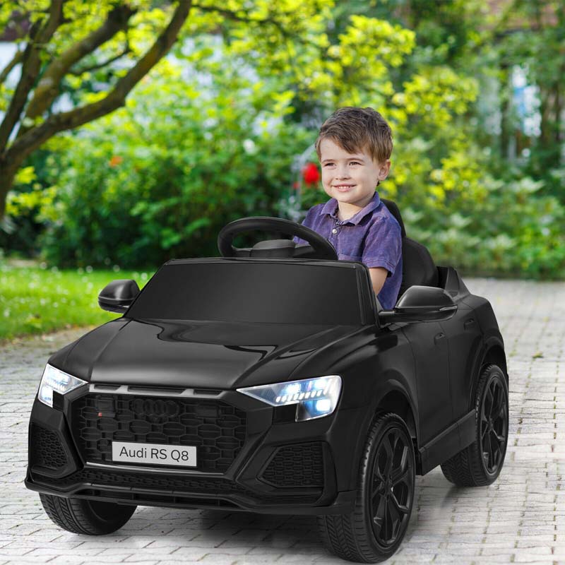 12V Licensed Audi Q8 Kids Ride On Car, Battery Powered 4 Wheeler Riding Toy Car with Remote Control