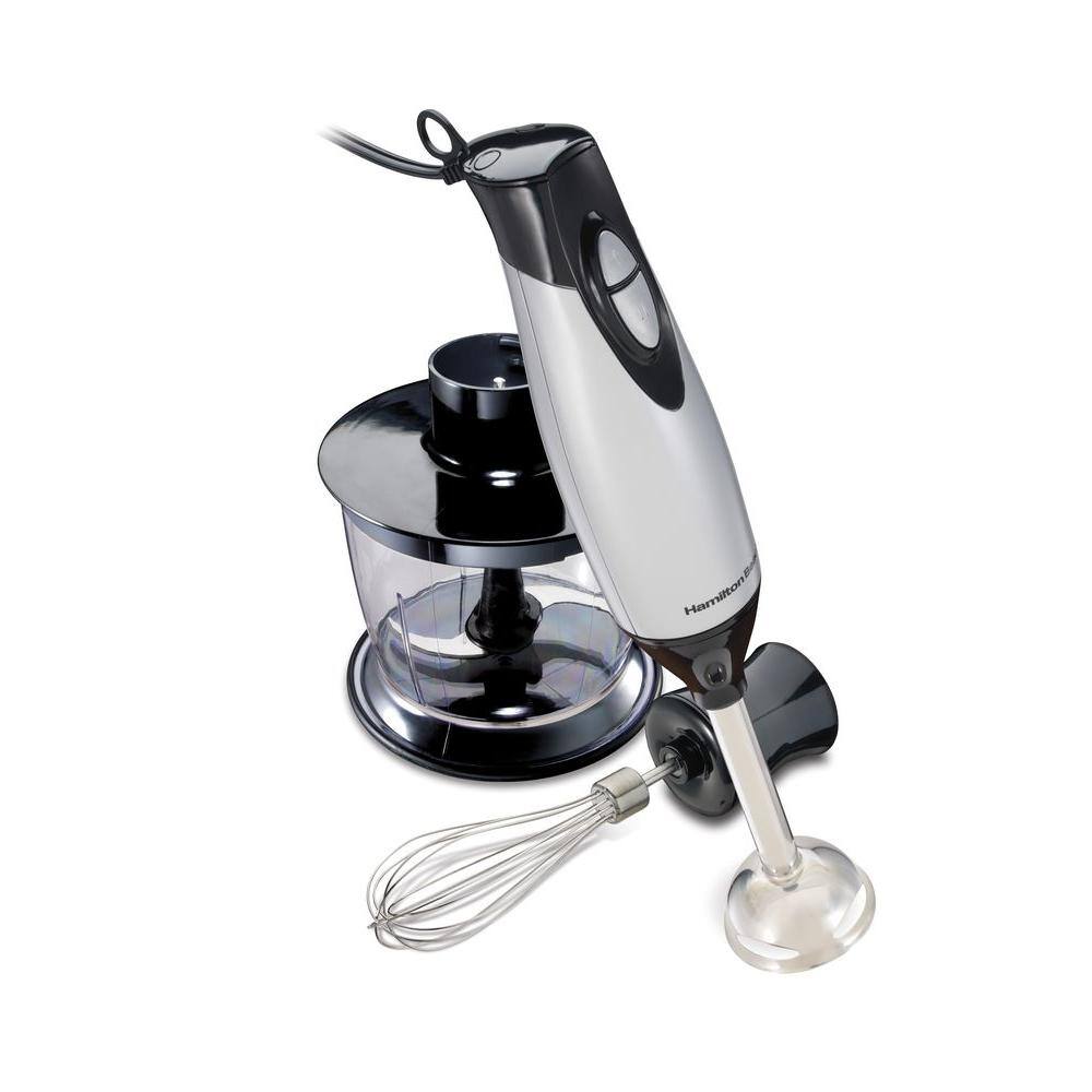 Hamilton Beach 2-Speed Grey Hand Blender with 3 Cup Chopping Bowl 59765