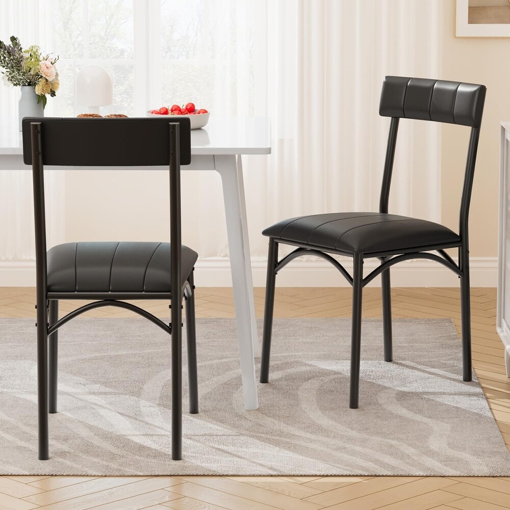 PU Leather Kitchen Chairs for 2