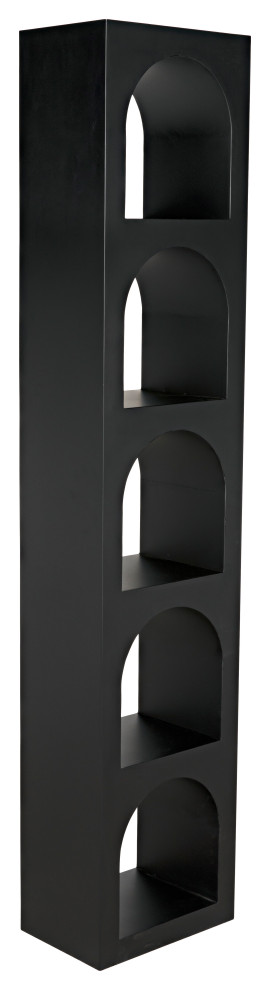 Aqueduct Bookcase  C  Black Metal   Industrial   Bookcases   by HedgeApple  Houzz