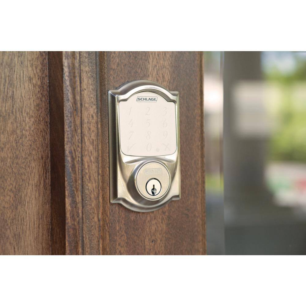 Schlage Addison Bright Brass Single Cylinder Door Handleset with Georgian Knob BE479AA V CAM 619 + FE285 CAM 619 ACC RH