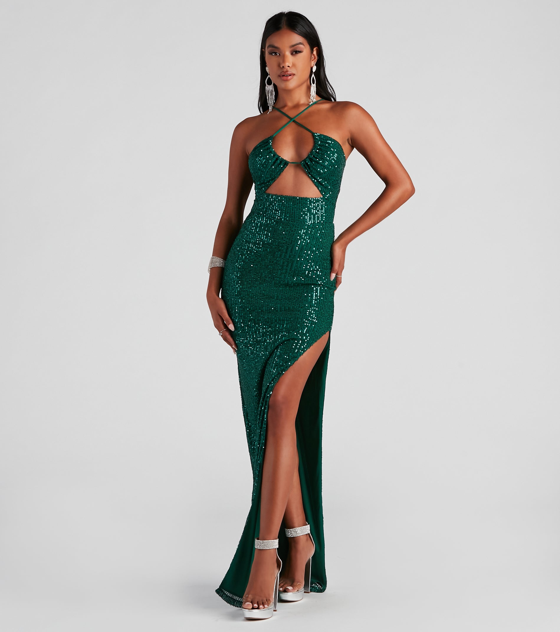 Annie Formal Sequin Long Dress